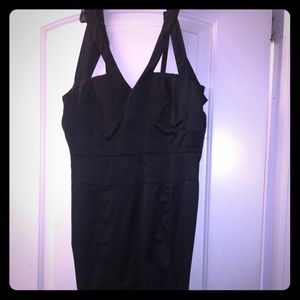 Black cut-out dress
